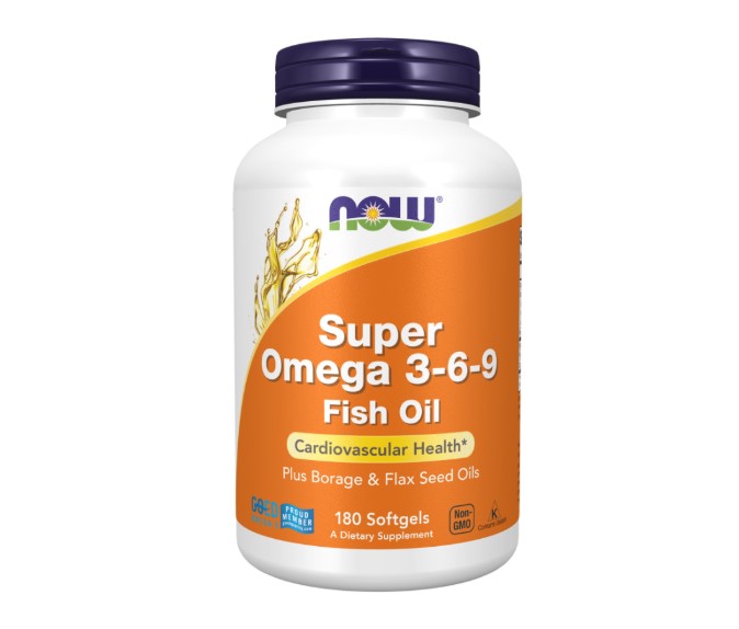 Now Foods Super Omega 3-6-9 Fish Oil 1,200 mg 90 Softgels