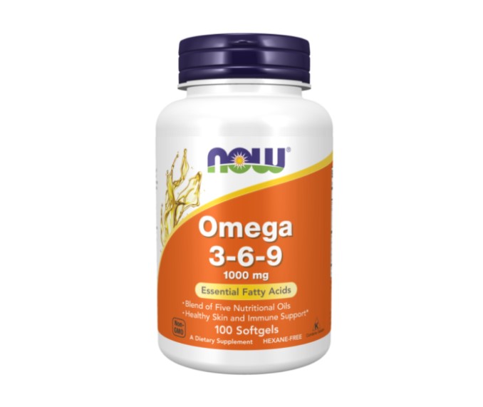 Now Foods Omega 3-6-9 1000 mg 100 Softgels
