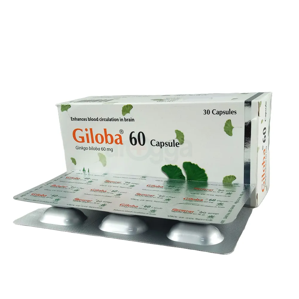 Giloba 60 mg  6 Capsules