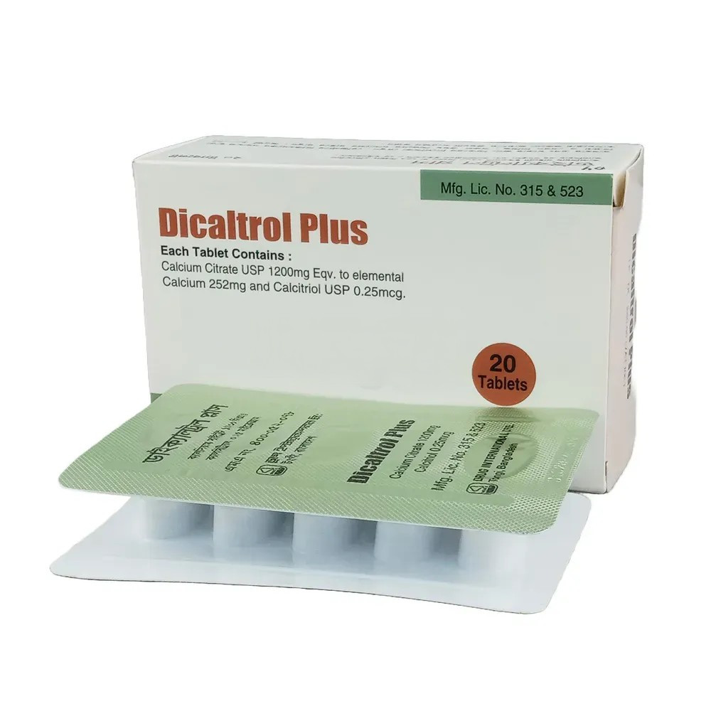Dicaltrol Plus Tablet - (0.25mcg+252mg) 5 Tablets