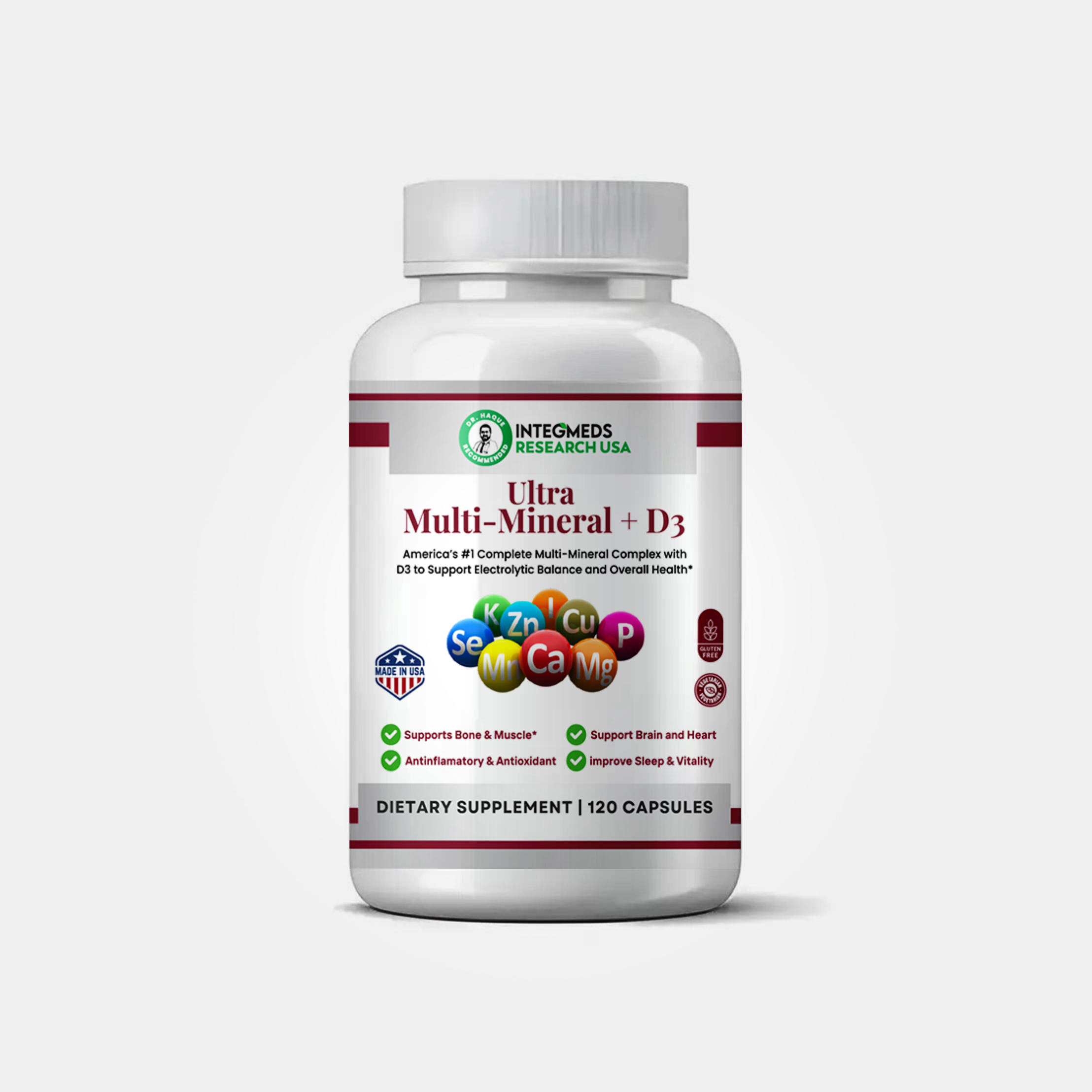 Ultra Multi-Mineral + D3 120 Capsules
