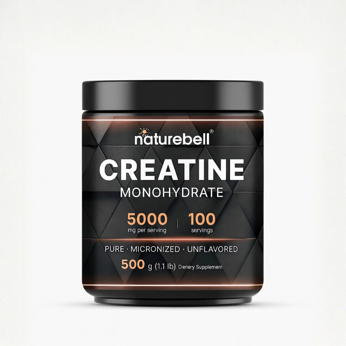 NATUREBELL Creatine Monohydrate Powder 500 Grams