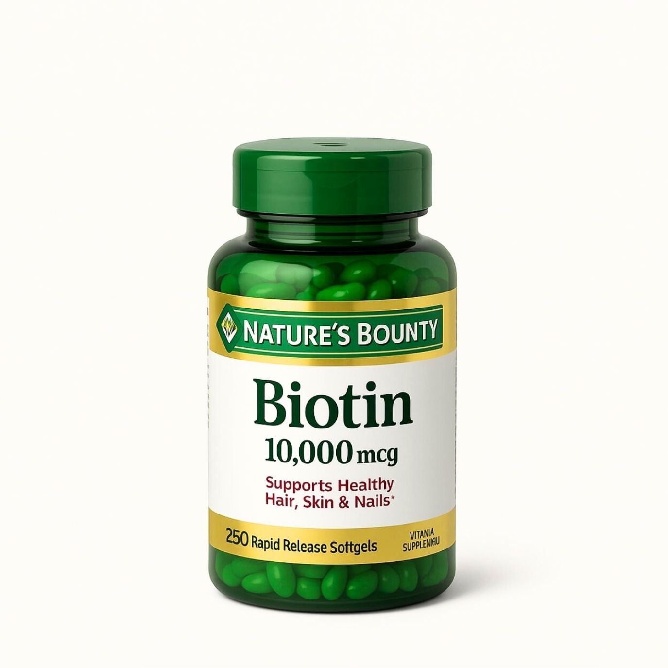 Nature's Bounty Biotin 10,000 mcg 250 Rapid Release Softgels