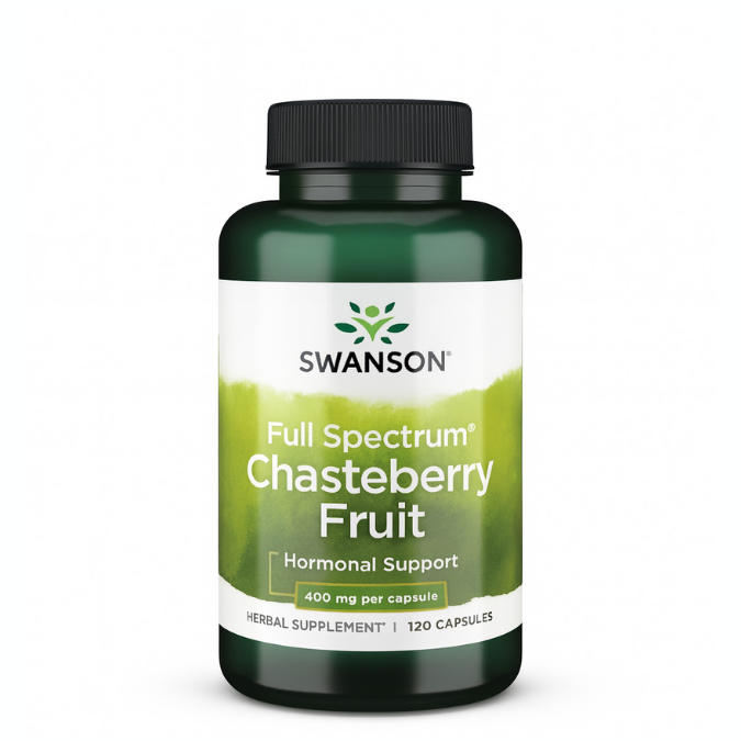Swanson Full Spectrum Chasteberry Fruit 400 mg for Hormonal Support- 120 Capsules