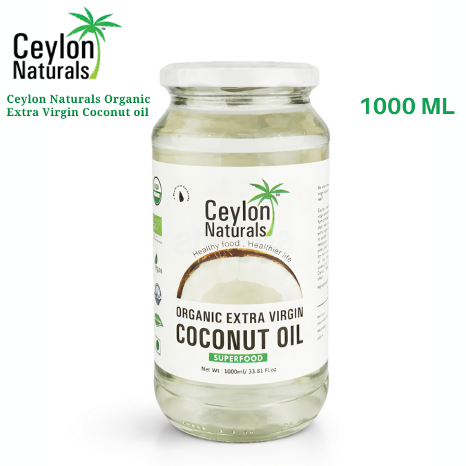 Ceylon Naturals Organic Extra Virgin Coconut Oil 1000ml