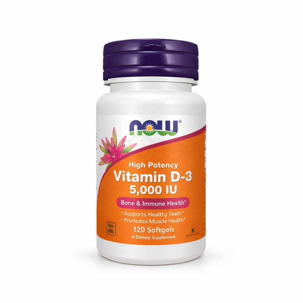 NOW FOOD Vitamin D3 5000IU 120 Capsules
