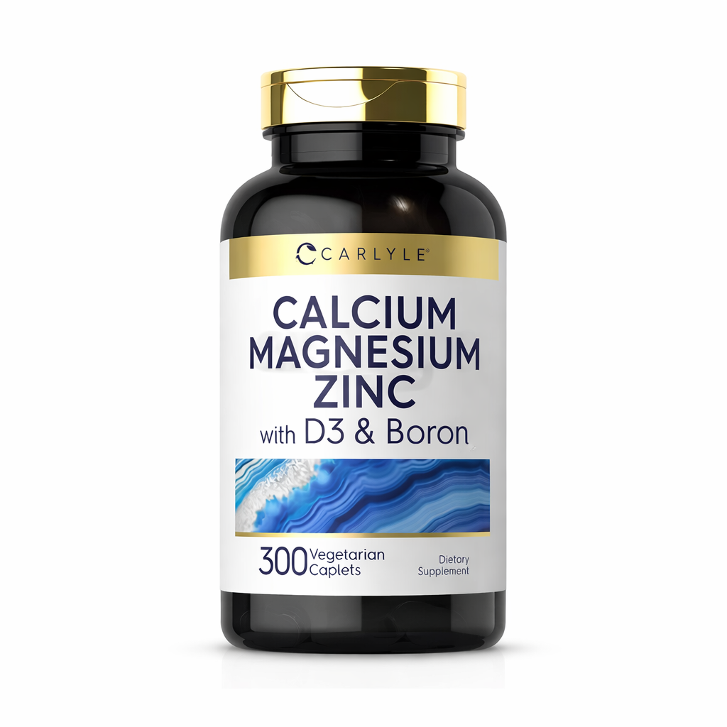 Carlyle Calcium Magnesium Zinc With D3 and Boron 300 Vegetarian Capsules