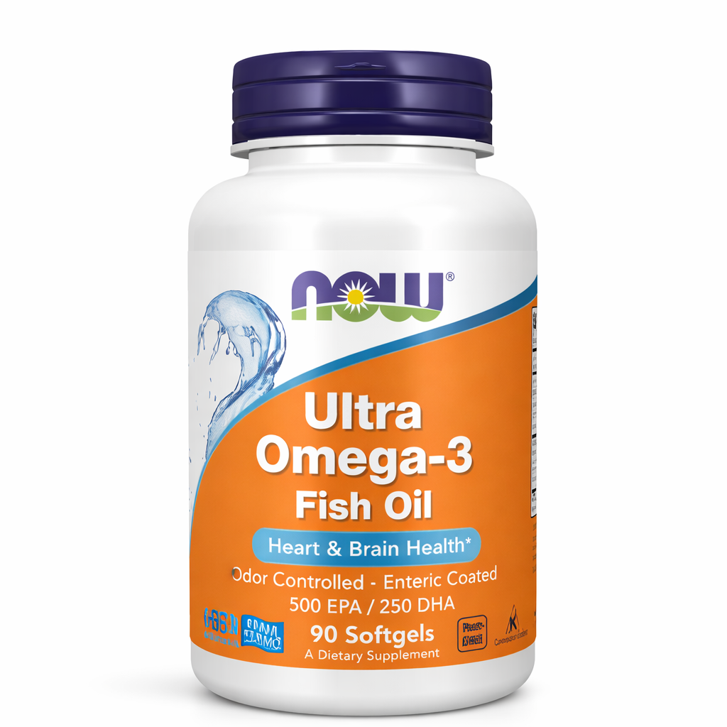 Now Foods Ultra Omega-3 Fish Oil (Bovine Gelatin) 90 Softgels